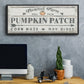 Pumpkin Patch II - Floater Framed Canvas Print