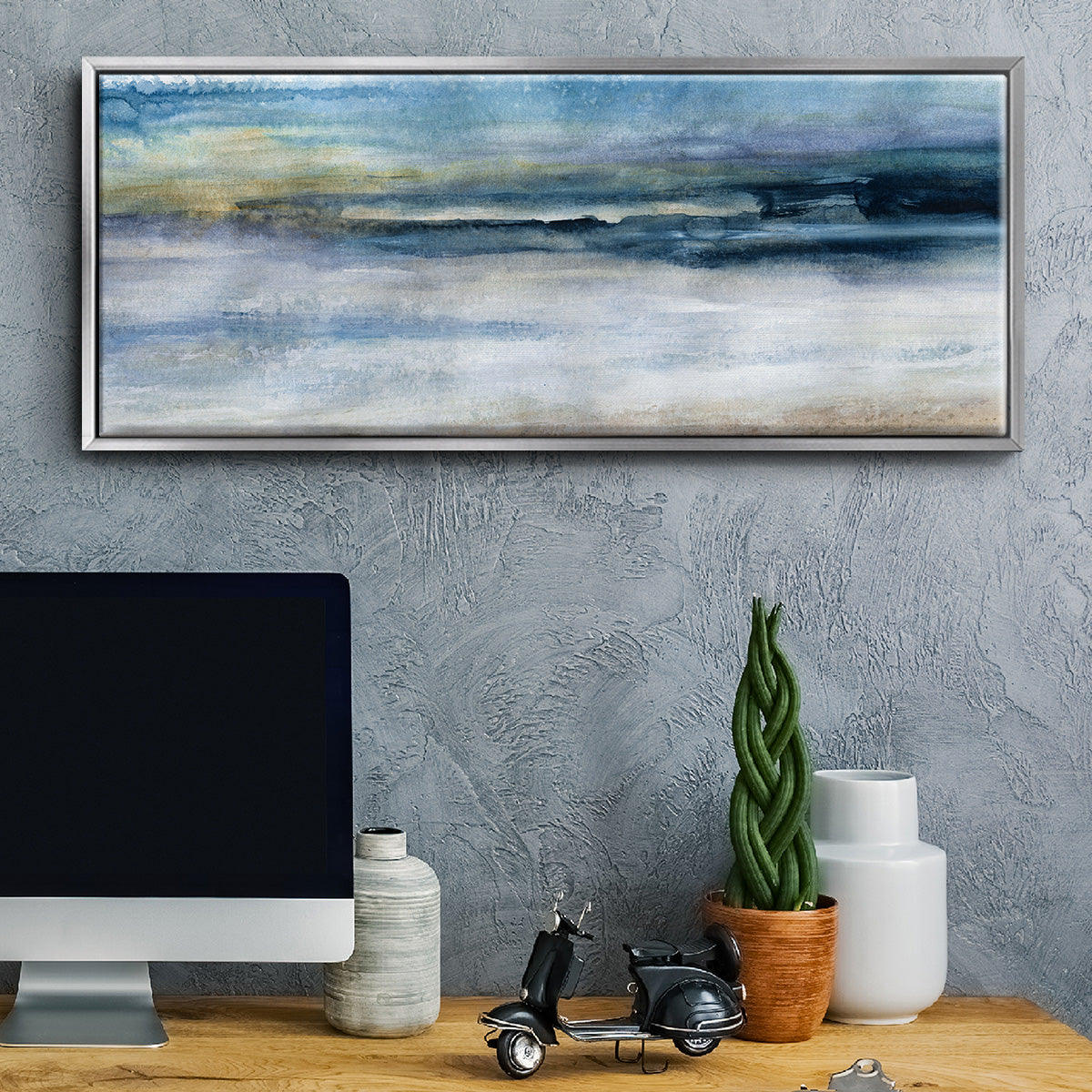 Wind and Water - Floater Framed Canvas Print