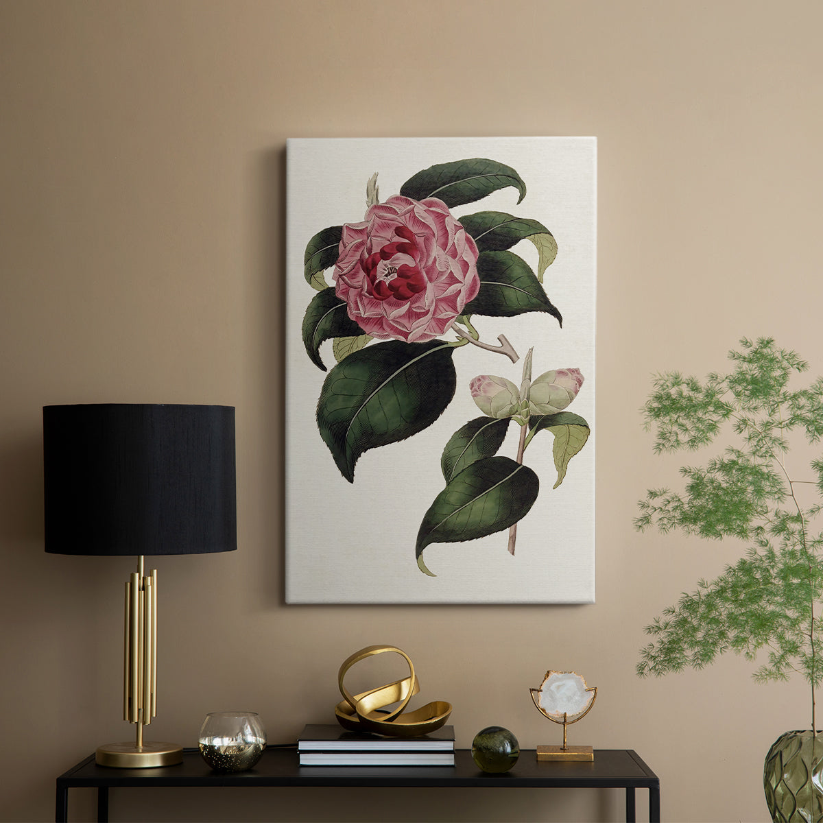 Pink Floral Mix III - Canvas Art Print