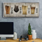Beer Chart I - Floater Framed Canvas Print