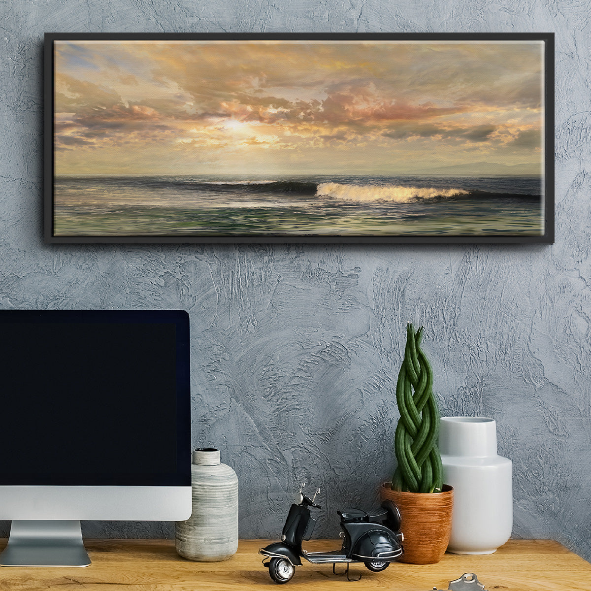 Serenity - Floater Framed Canvas Print