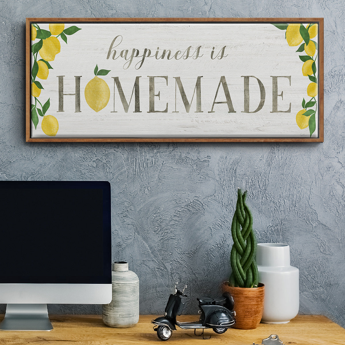 Homemade Lemons - Floater Framed Canvas Print
