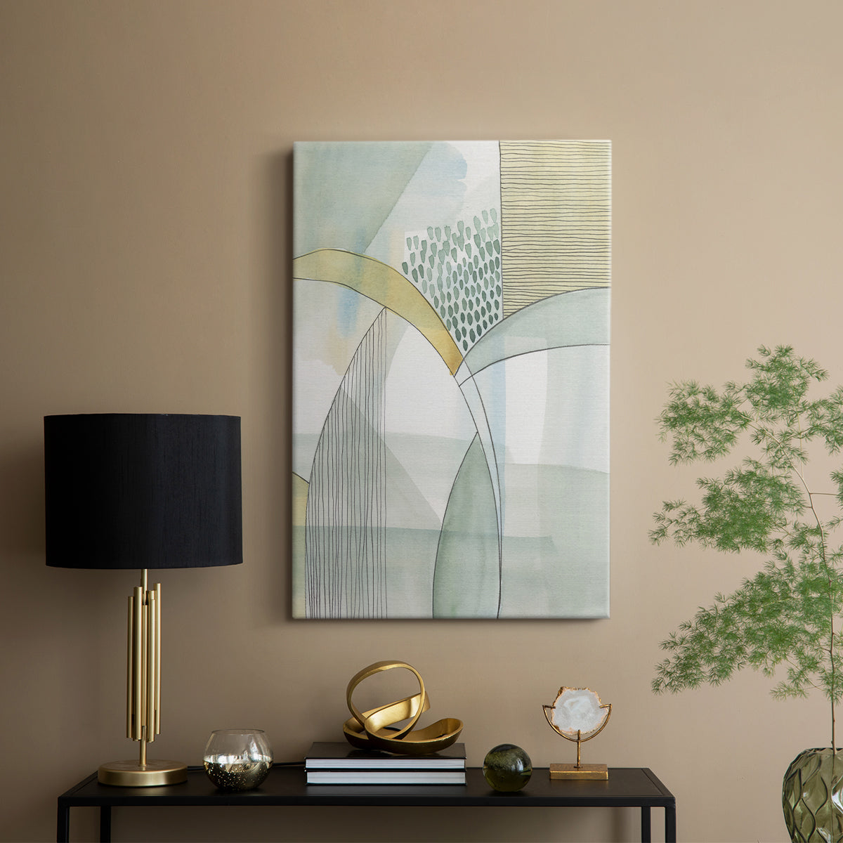 Mint Reflection I - Canvas Art Print
