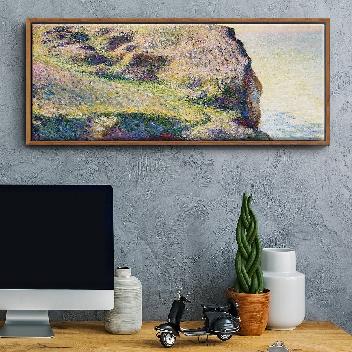 The Pointe du Petit Ailly, 1897 - Floater Framed Canvas Print
