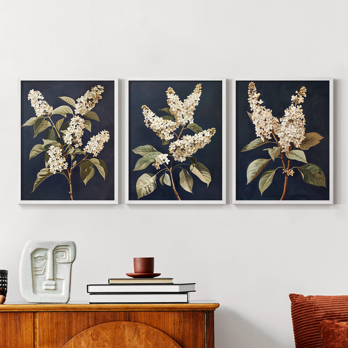 Floral Study Series LII - Restickable Framed Art Set