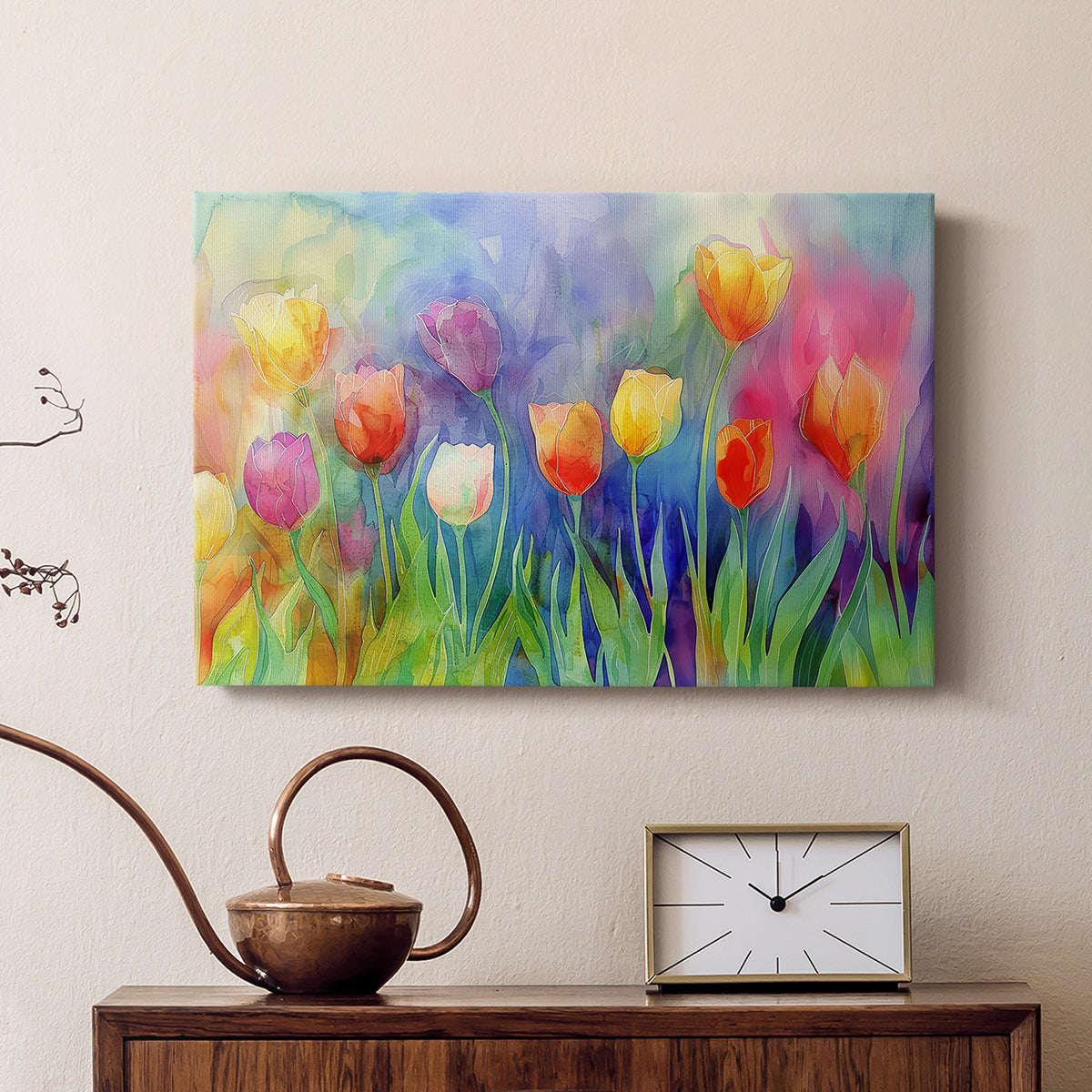 Floral Watercolor II - Canvas Art Print