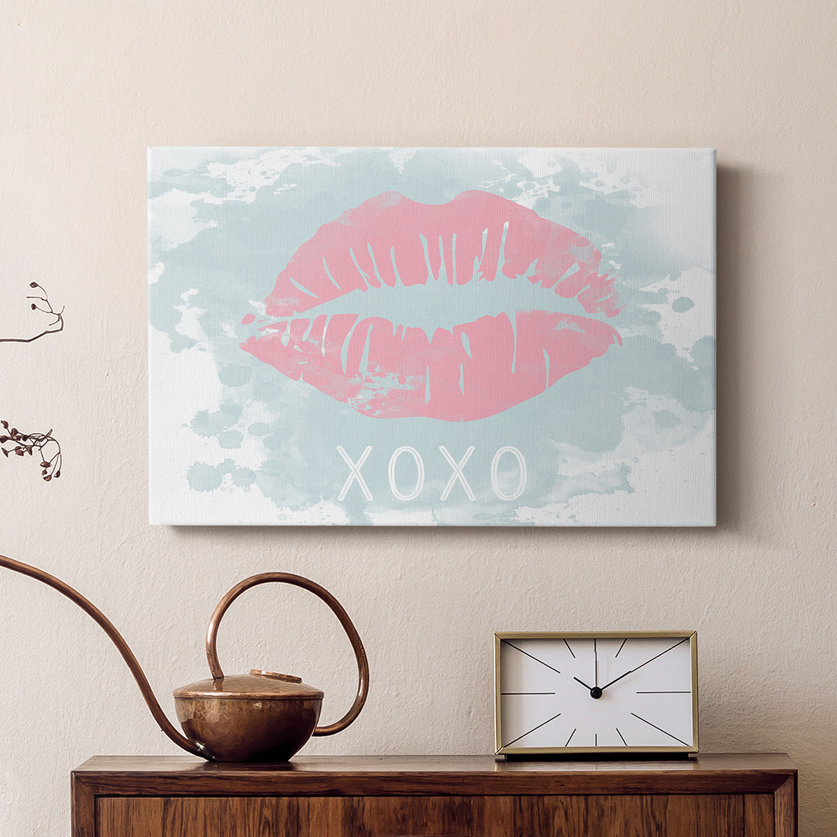 XOXO in Color - Canvas Art Print