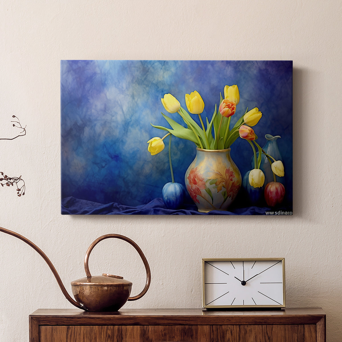 Floral Watercolor IX - Canvas Art Print