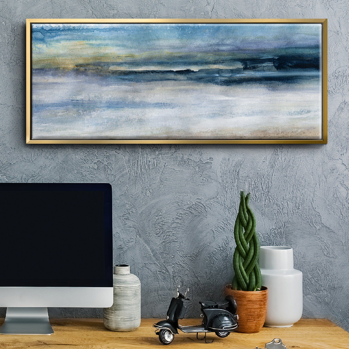 Wind and Water - Floater Framed Canvas Print