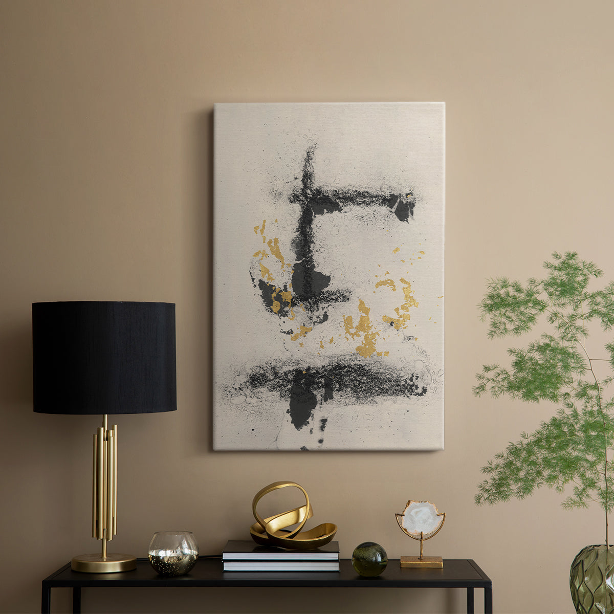 Charcoal Remnants II - Canvas Art Print