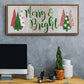 Merry & Bright - Floater Framed Canvas Print