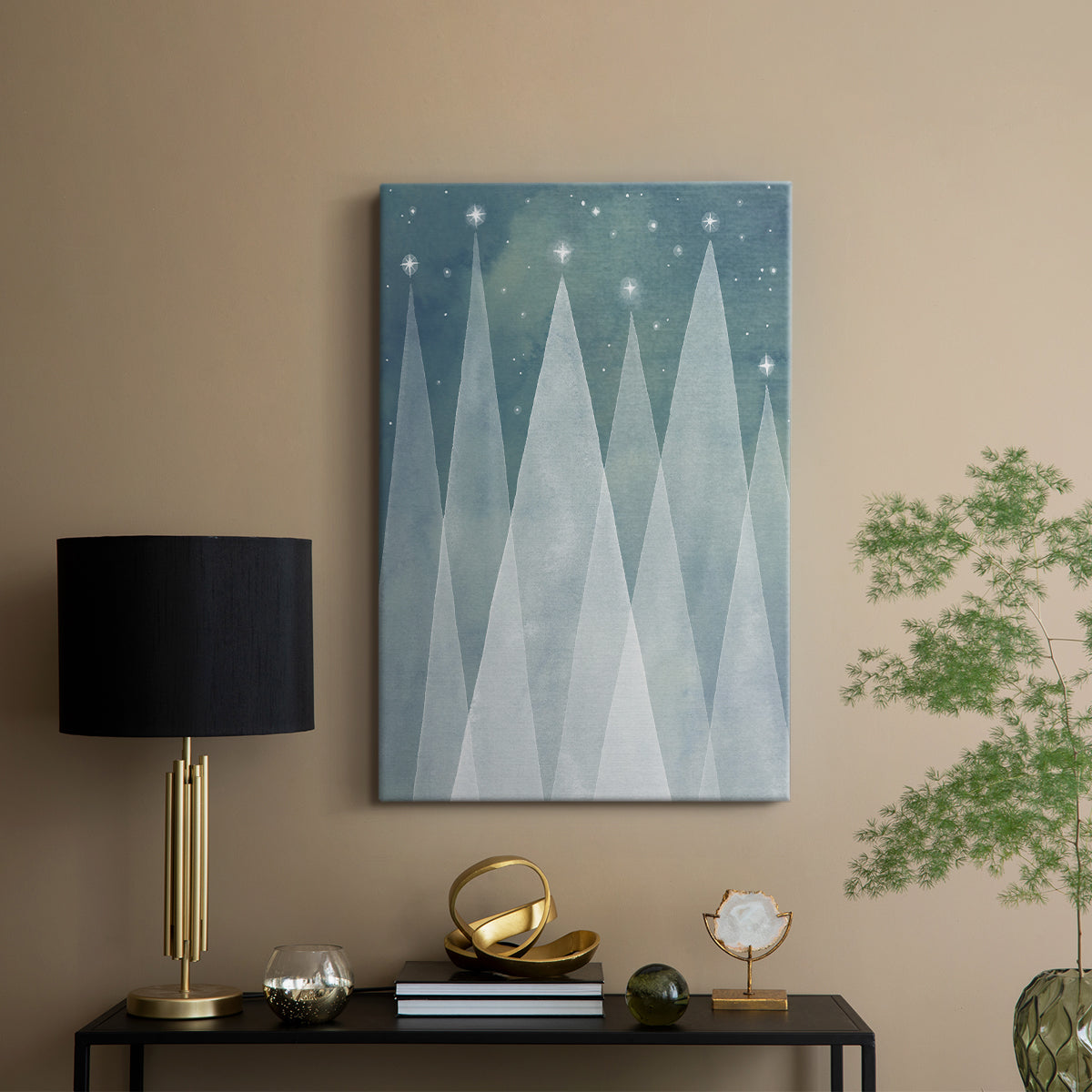 Mod Evergreens II - Canvas Art Print