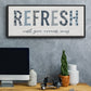 Refresh - Floater Framed Canvas Print