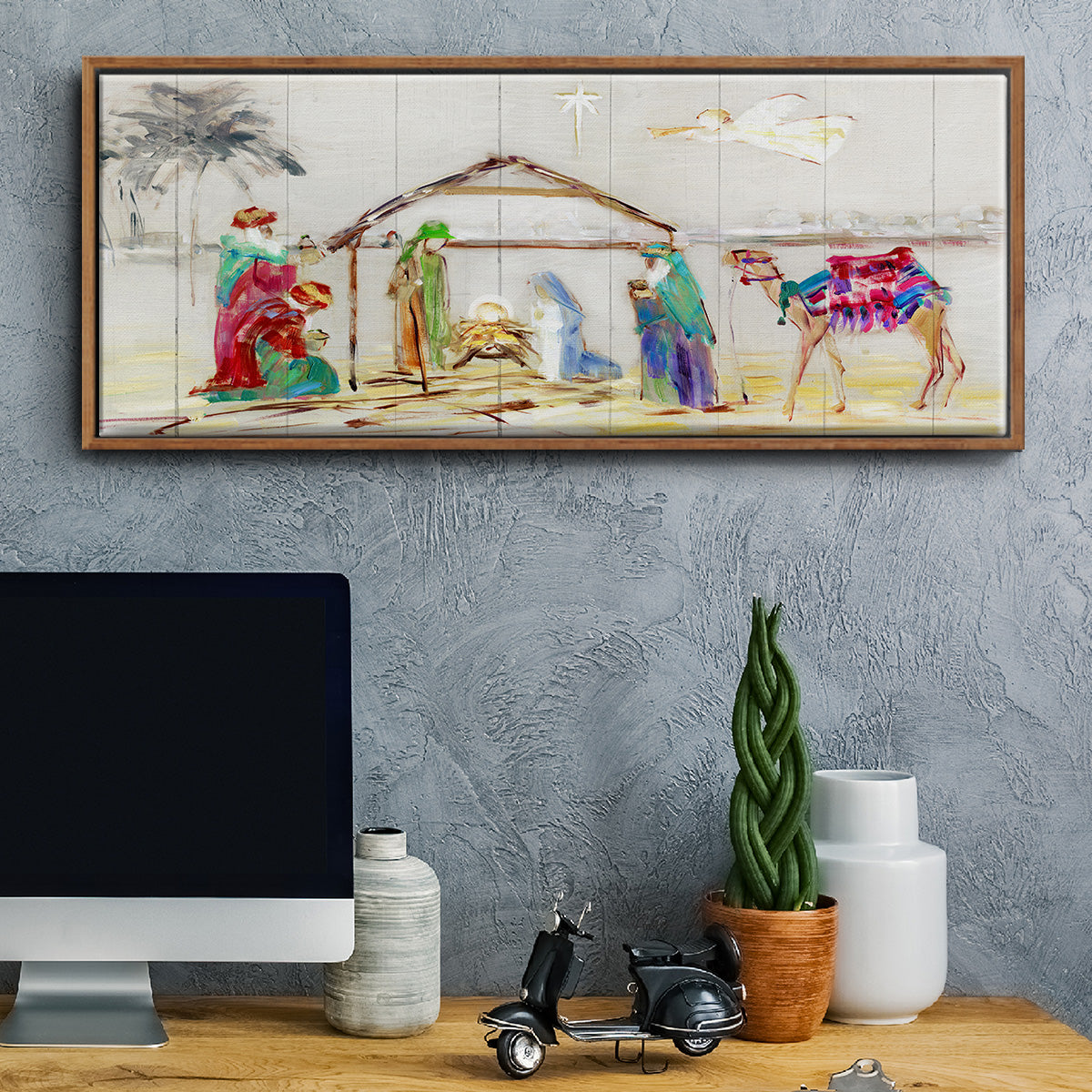 Nativity - Floater Framed Canvas Print