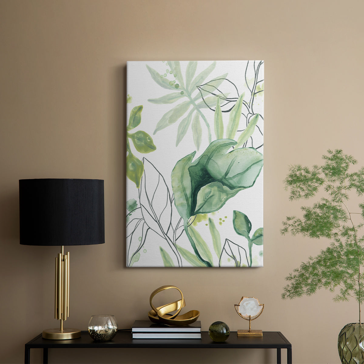 Tropical Palm Chorus II - Canvas Art Print