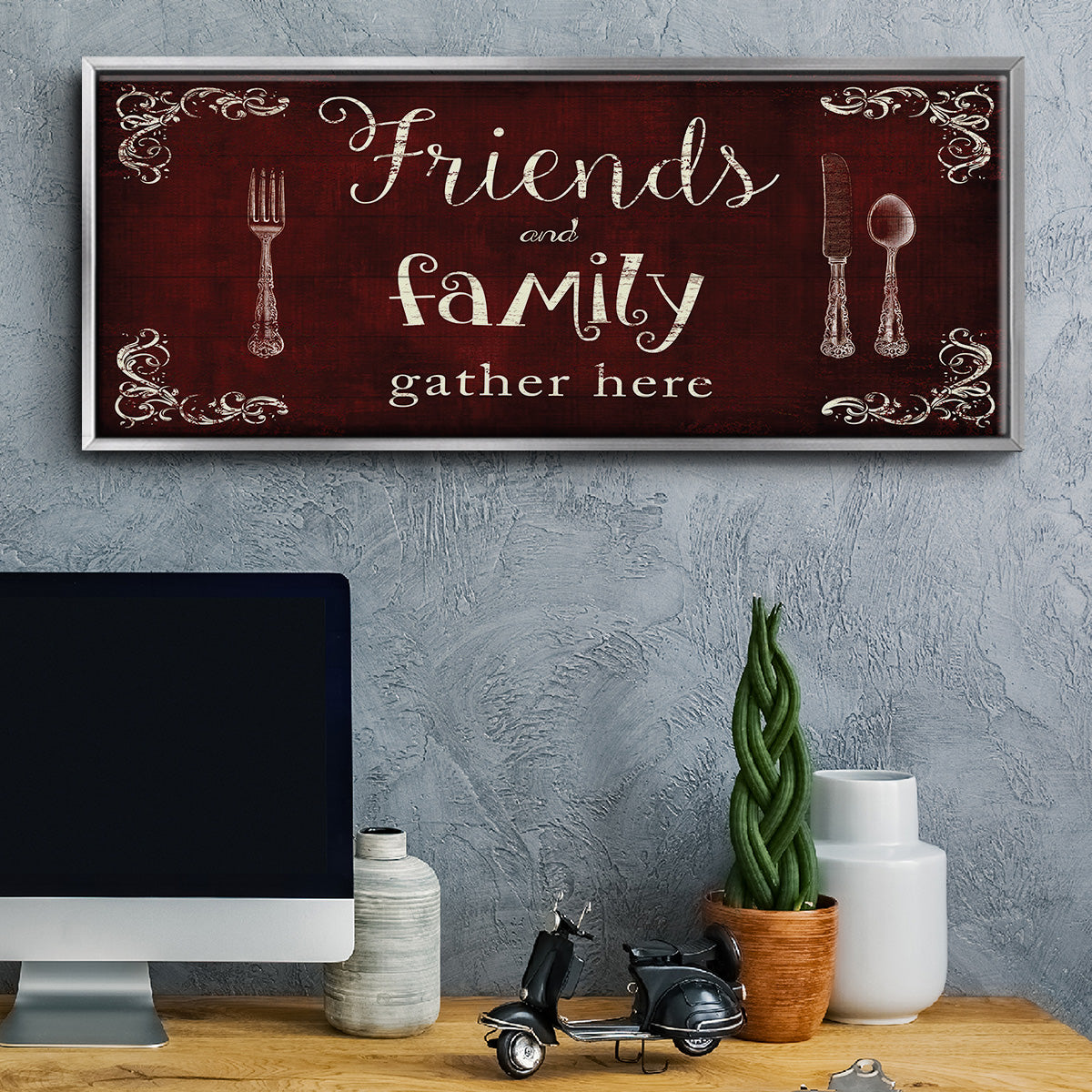 Friends and Family - Floater Framed Canvas Print