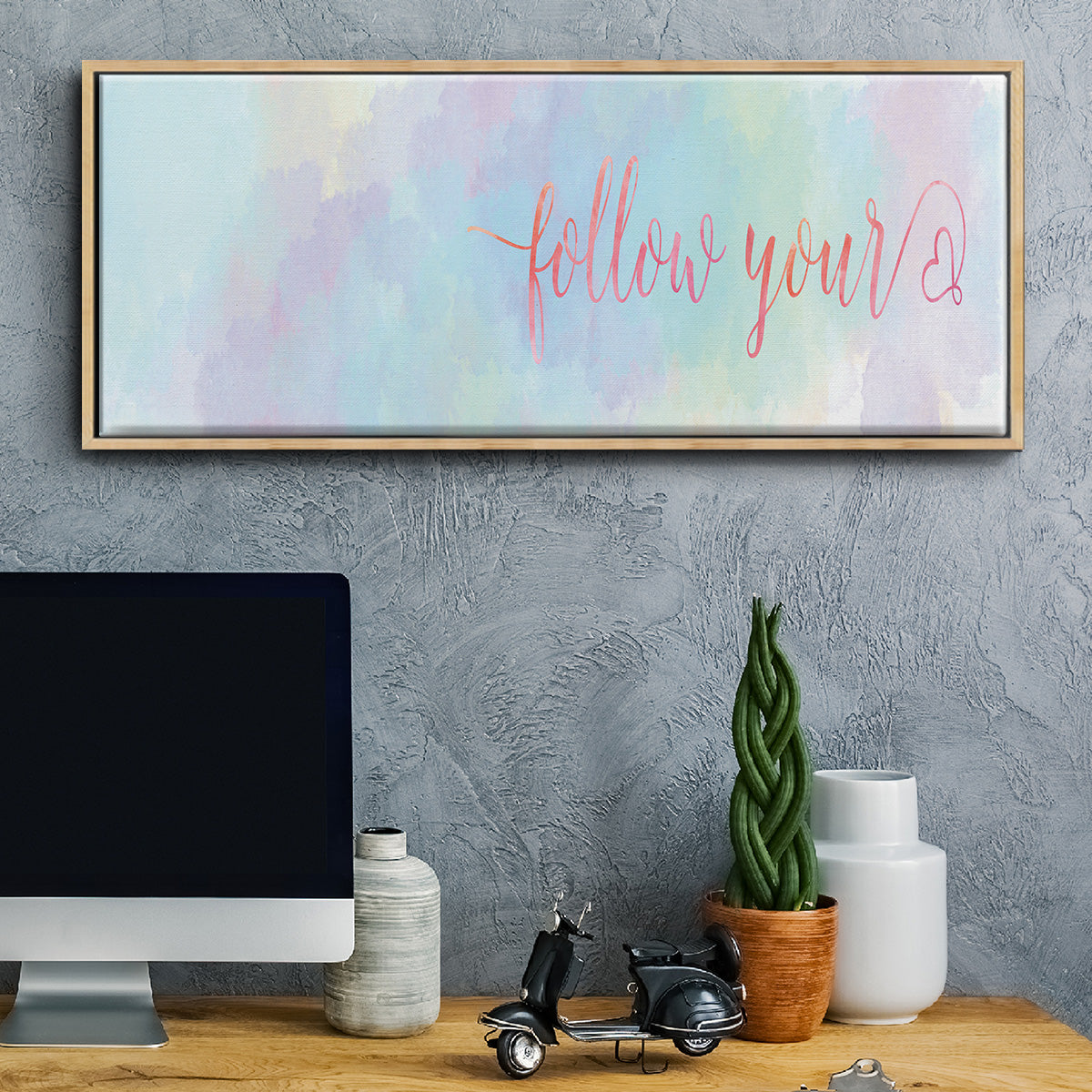 Follow Your - Floater Framed Canvas Print