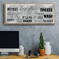 Laundry Rules - Floater Framed Canvas Print