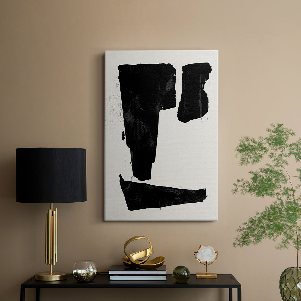 Triple Block Print I - Canvas Art Print