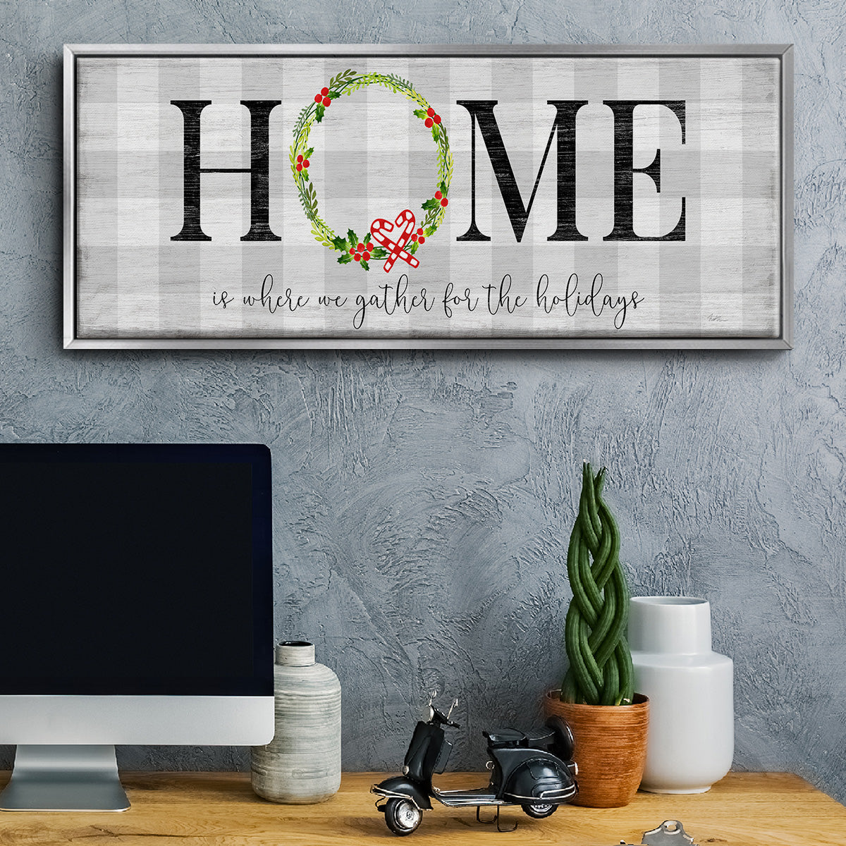 Gather for the Holidays - Floater Framed Canvas Print