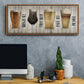 Beer Chart I - Floater Framed Canvas Print