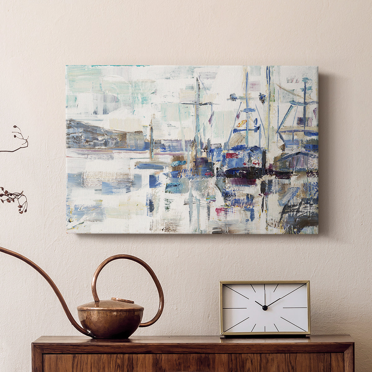 Across A Line - Canvas Art Print