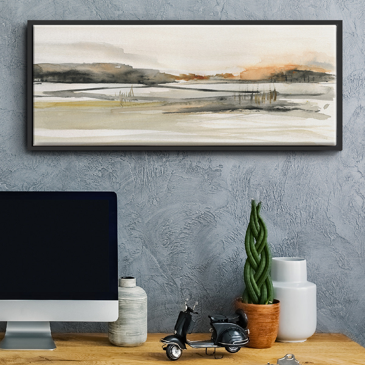 Turnwood Clearing - Floater Framed Canvas Print