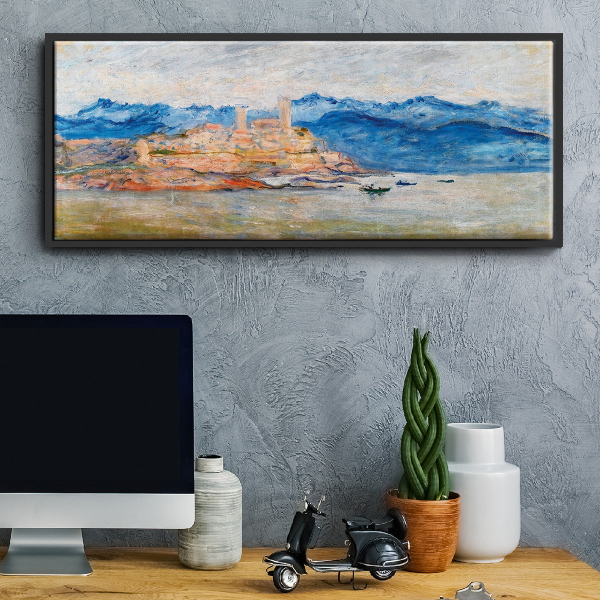 The Fort of Antibes, 1888 - Floater Framed Canvas Print