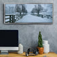 Snowy Road II - Floater Framed Canvas Print