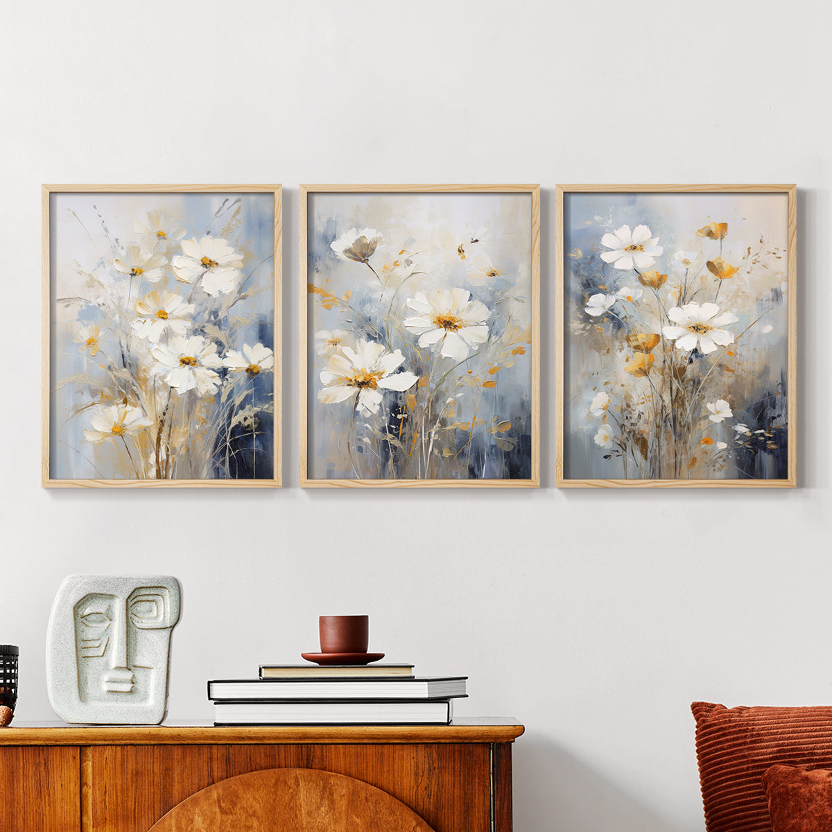 Floral Study Series XCV - Restickable Framed Art Set