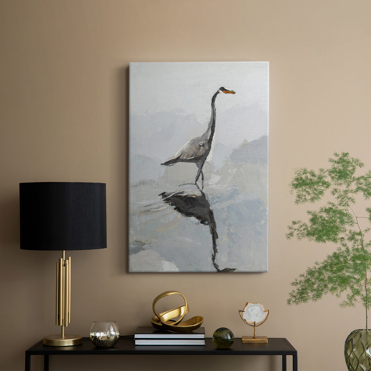 Heron - Canvas Art Print