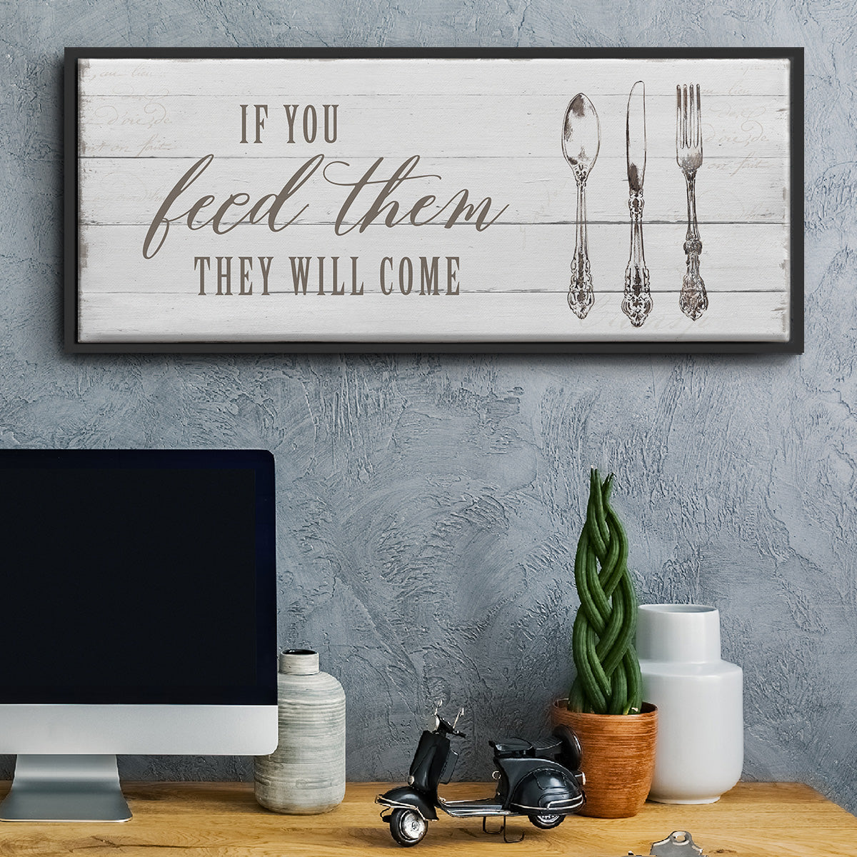 If You Feed Them - Floater Framed Canvas Print