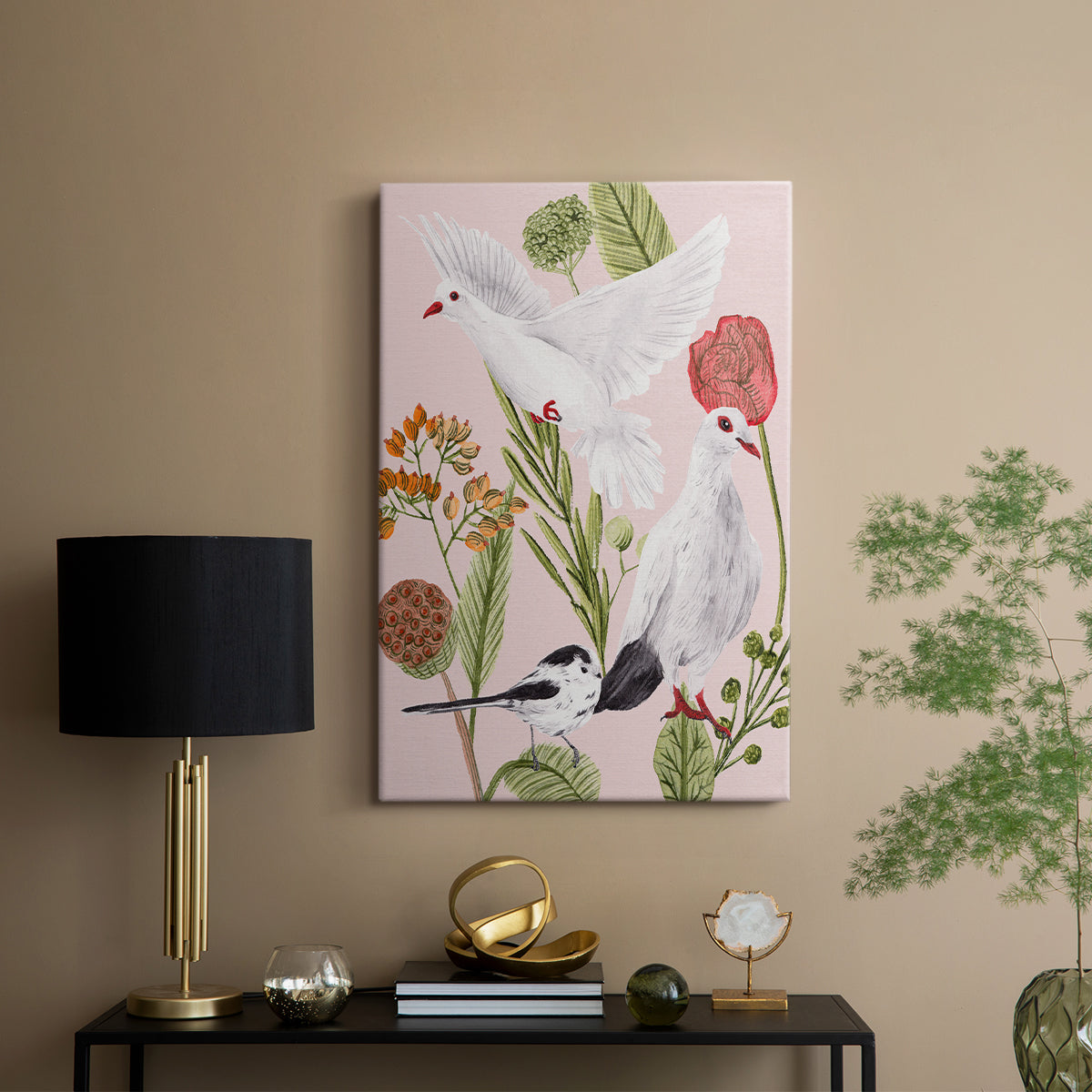 Birds in Motion I - Canvas Art Print