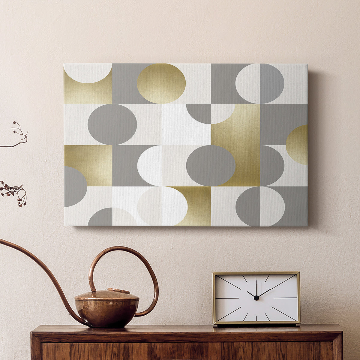 Modern Gold Reflections - Canvas Art Print