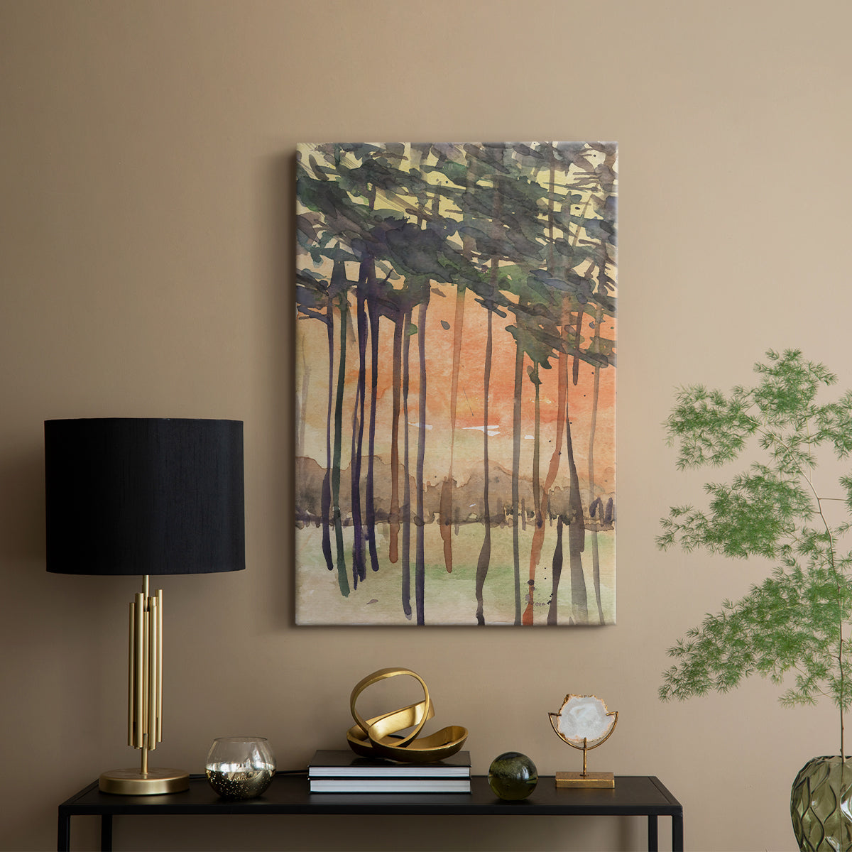 Between the Trees II - Canvas Art Print