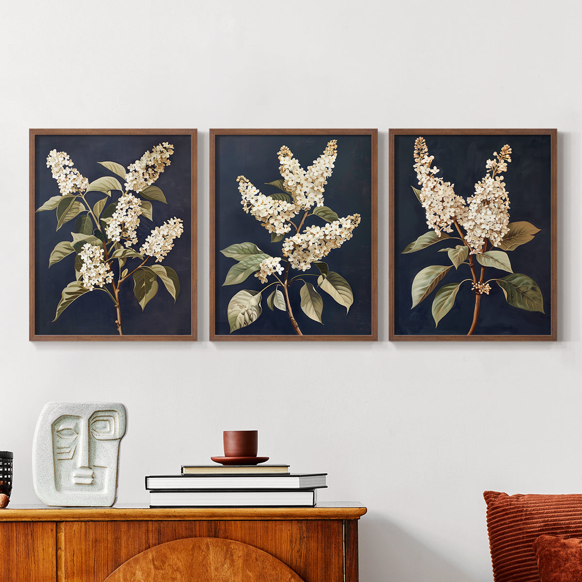 Floral Study Series LII - Restickable Framed Art Set