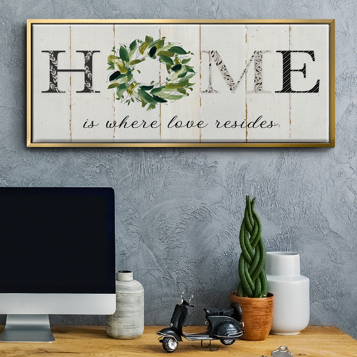 Love Resides - Floater Framed Canvas Print