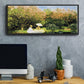 The Garden, 1872 - Floater Framed Canvas Print