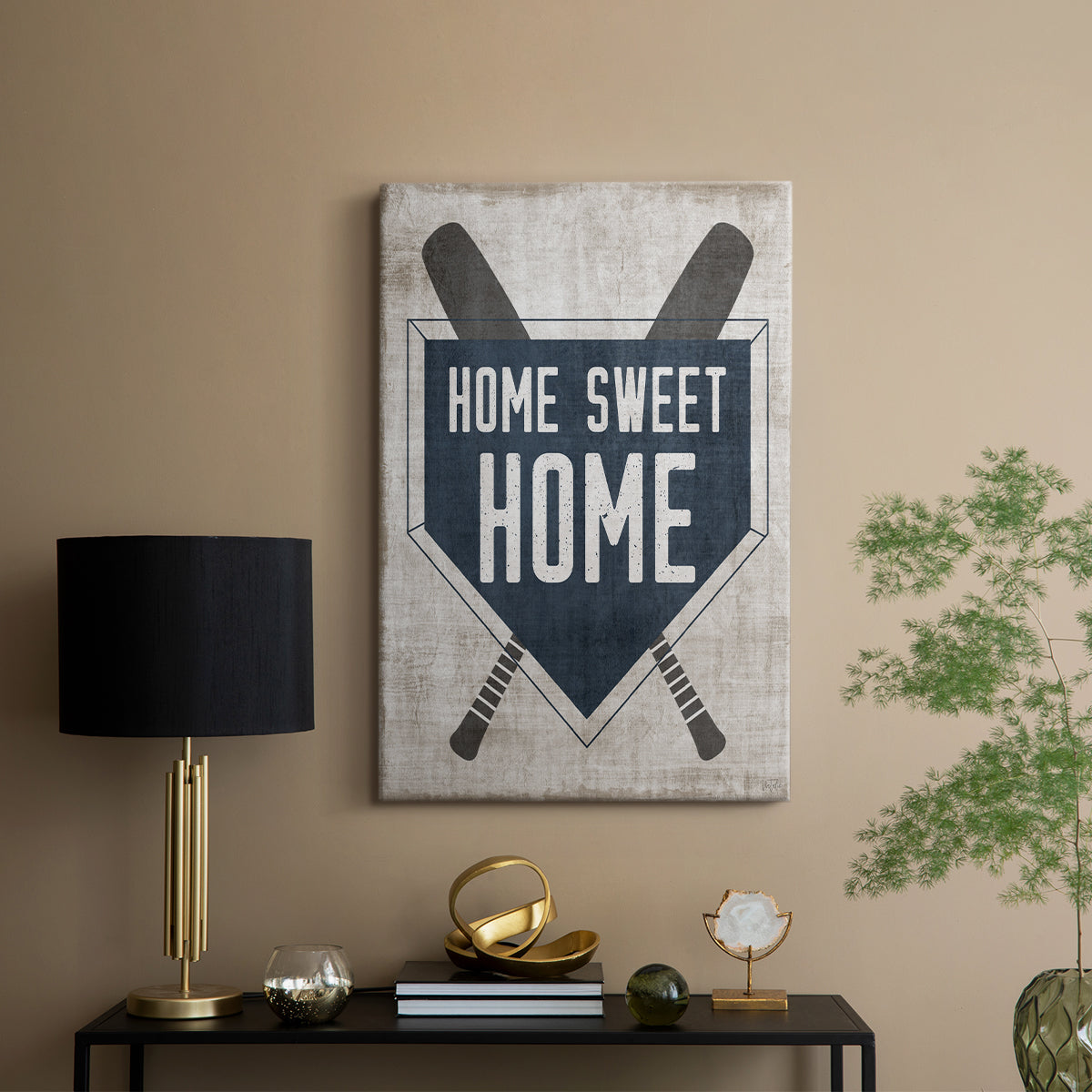 Home Sweet Home Base - Canvas Art Print