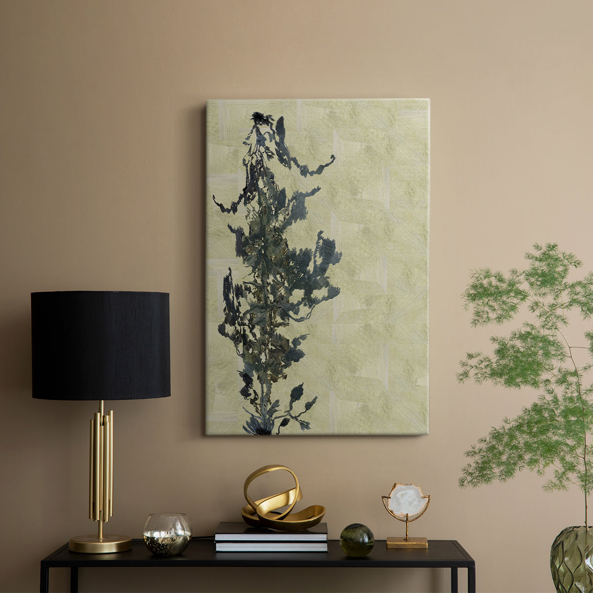 Chinoiserie 2 Tan II - Canvas Art Print