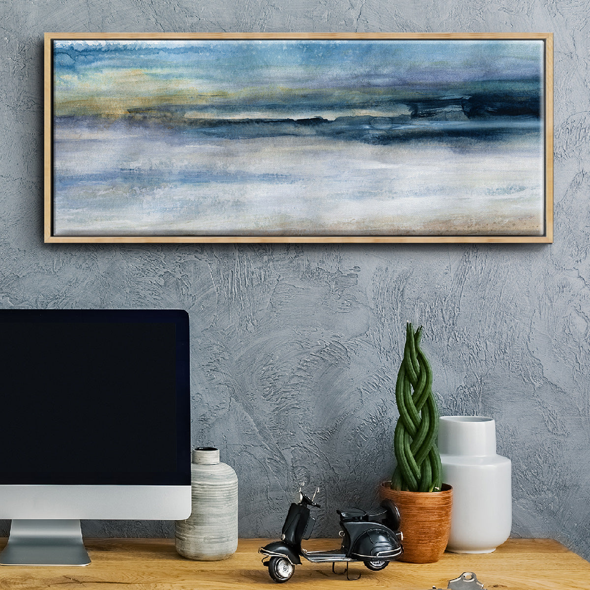 Wind and Water - Floater Framed Canvas Print