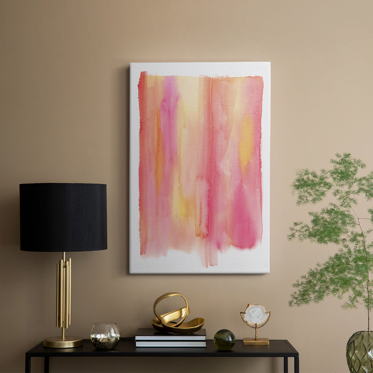 Summer Sherbet Wash II - Canvas Art Print