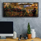 Monet Painting in His Garden in Argenteuil - Floater Framed Canvas Print