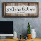 Y'all Come Back Now - Floater Framed Canvas Print