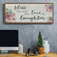 Love and Laughter - Floater Framed Canvas Print