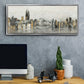 Bright City Lights - Floater Framed Canvas Print