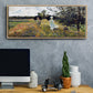 The Promenade Near Argenteuil, 1875 - Floater Framed Canvas Print