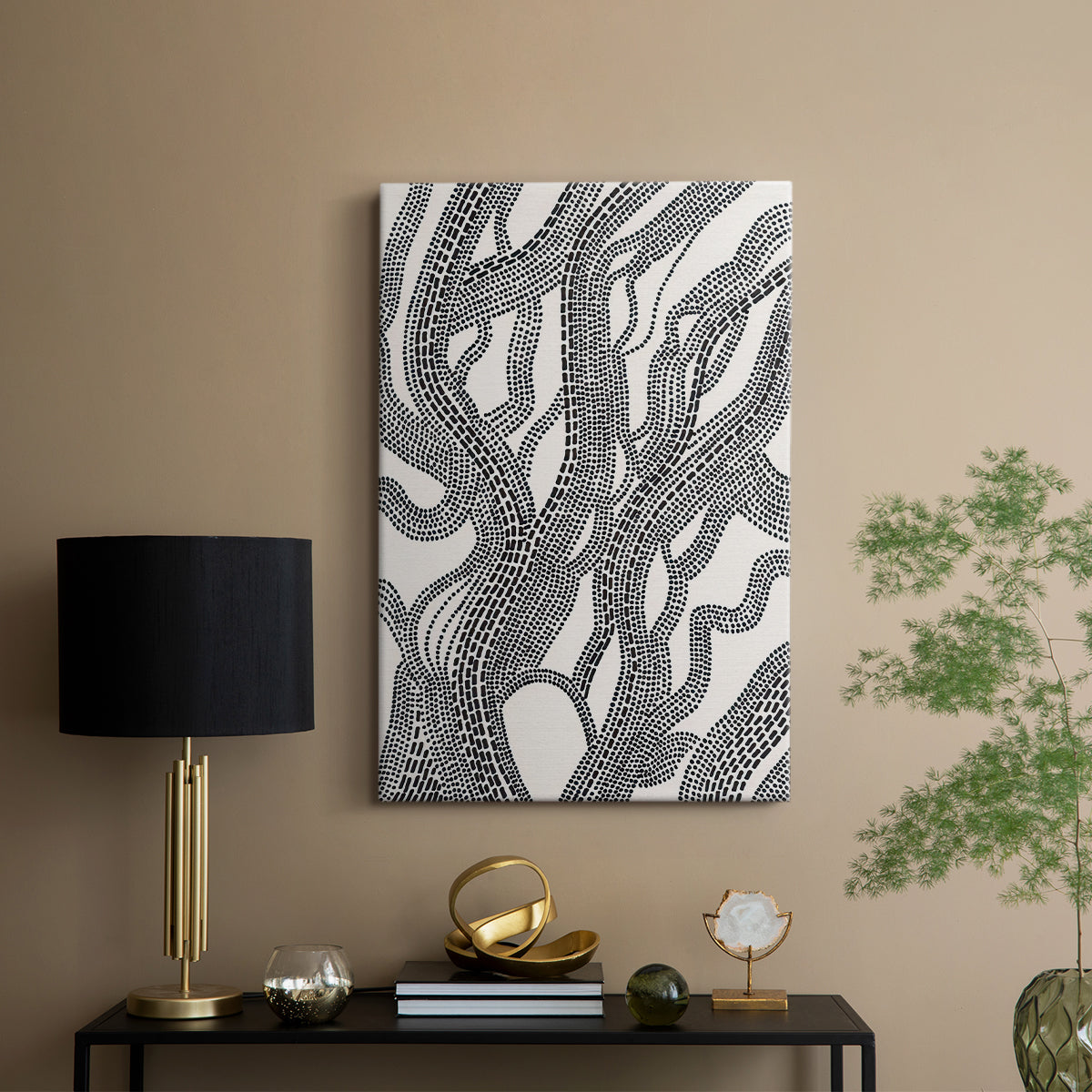 Dots and Dashes I - Canvas Art Print