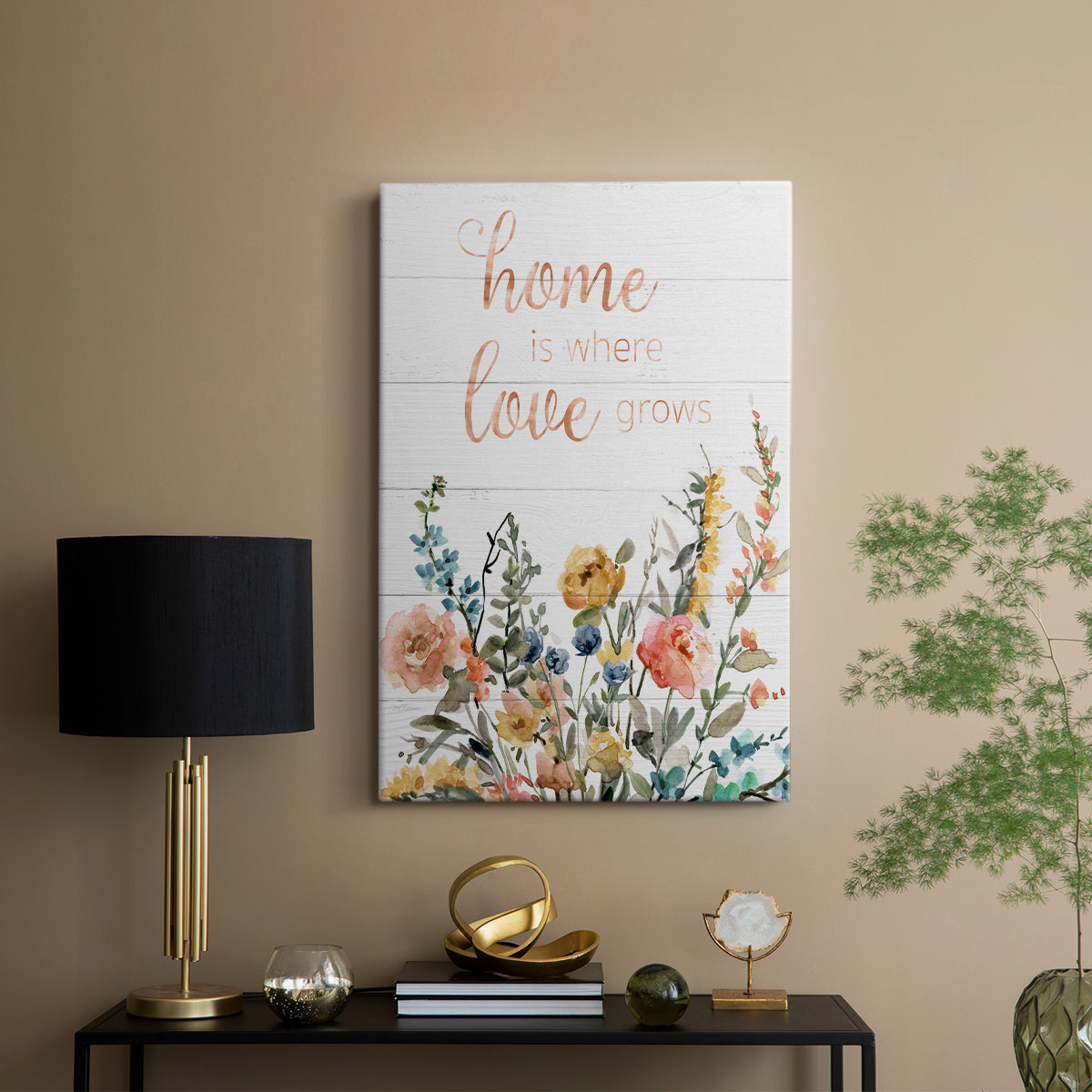 Home is Where Love Grows - Canvas Art Print