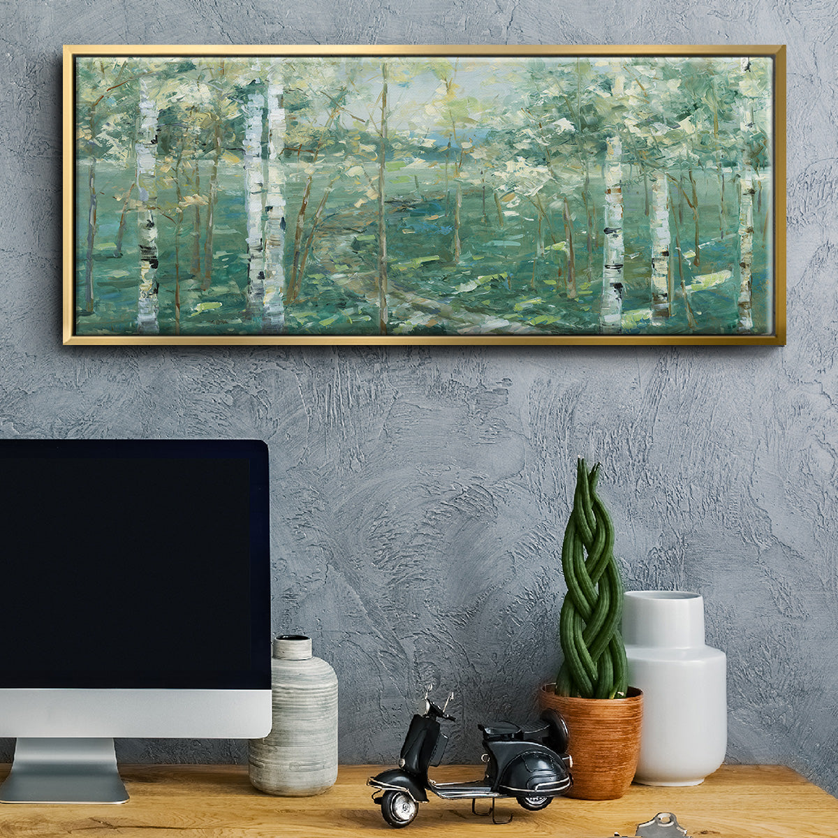 Meadow Light - Floater Framed Canvas Print